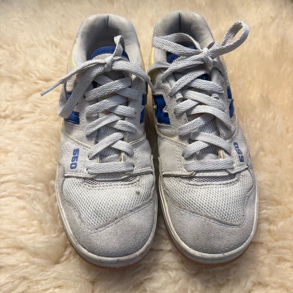 New Balance 550 Sneakers in cream yellow blue pink - Picture 3 of 9